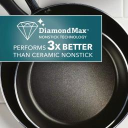 Farberware Cookstart 15-Piece DiamondMax Nonstick Aluminum Cookware Set, Black thumbnail 6