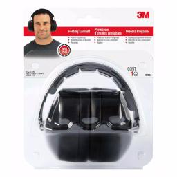 3M Black Folding Earmuffs, Passive Hearing Protection, Case of 5 thumbnail 2