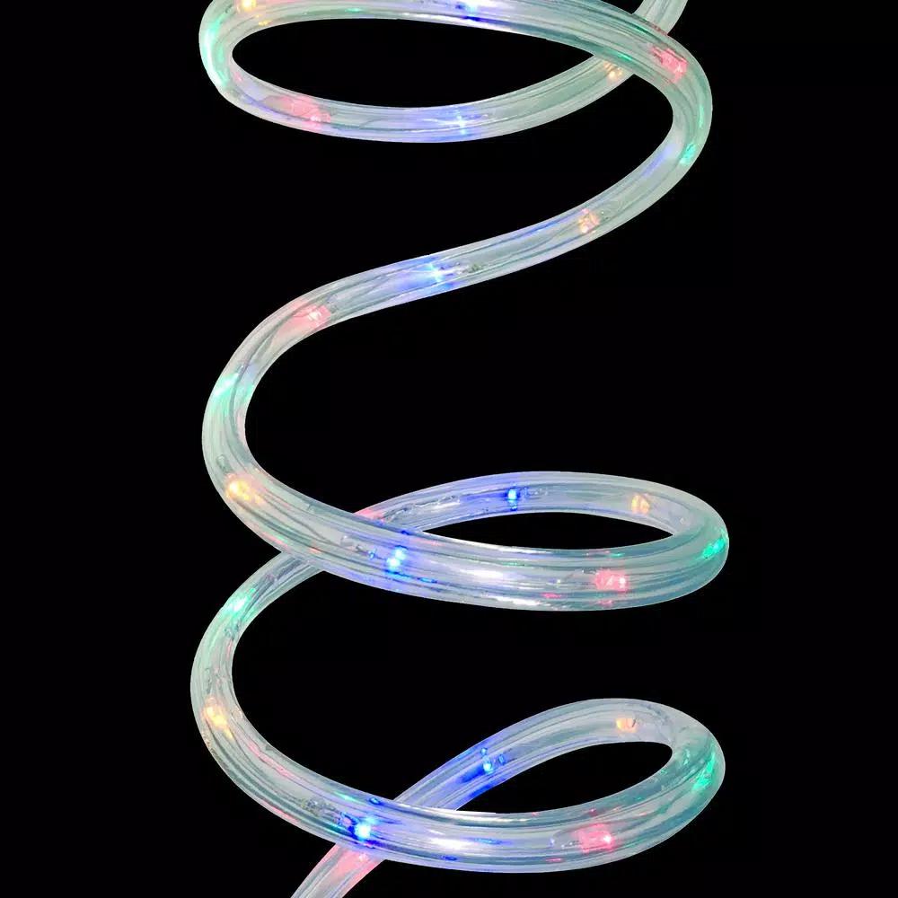 Brite Star 12 ft. 72-Light Multi-Color LED Round Rope Lights, Weather Resistant
