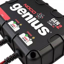 NOCO Genius GENM2 8 Amp 2-Bank On-Board Battery Charger for 12V Lead Acid Batteries thumbnail 5