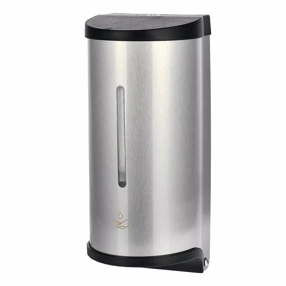 Alpine Industries 800ml Automatic Stainless Steel Gel Sanitizer & Soap Dispenser with Floor Stand