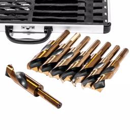 XtremepowerUS 17-Piece HSS Cobalt Silver and Deming Twist Drill Bit Set with Aluminum Storage Case thumbnail 3