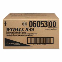 Wypall X50 Foodservice Towels, HydroKnit, 1/4 Fold, 23.5 x 12.5 in, White (200 Sheets) thumbnail 2