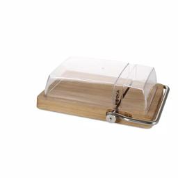 Boska Petit Paris Oak Cheese Board with Integrated Cutting Wire and Protective Dome thumbnail 2