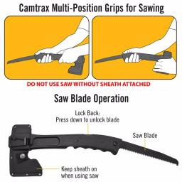 Camillus Camtrax 3-in-1 Hatchet, Folding Saw, and Hammer with Glass Filled Nylon Handle thumbnail 10