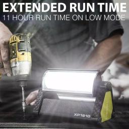 LUXPRO XP1810 Pro Series 575 Lumens LED Directional Pivoting Work Light, Cordless Battery Powered thumbnail 7