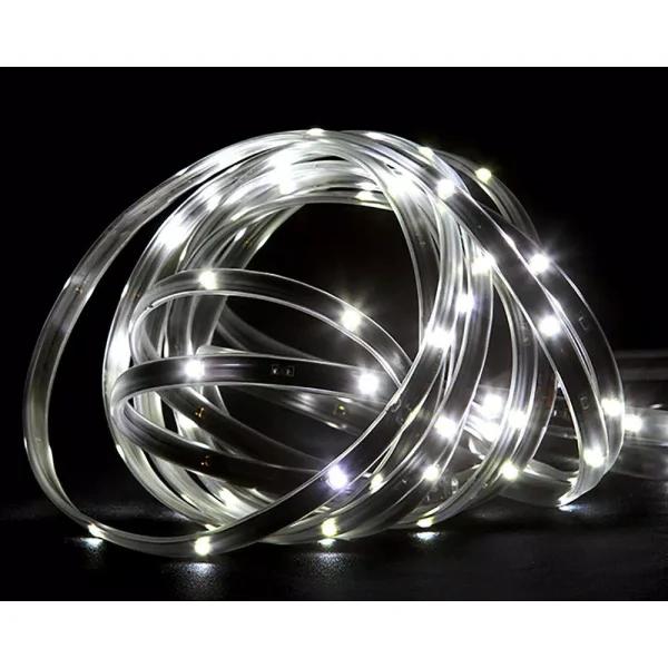 CC Christmas Decor 18 ft. 72-Light Pure White LED Outdoor Christmas Linear Tape Lighting, Black Finish