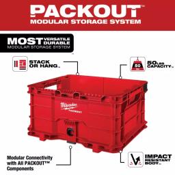 Milwaukee 130-Piece Ratchet and Socket Mechanics Tool Set with PACKOUT Modular Storage thumbnail 9