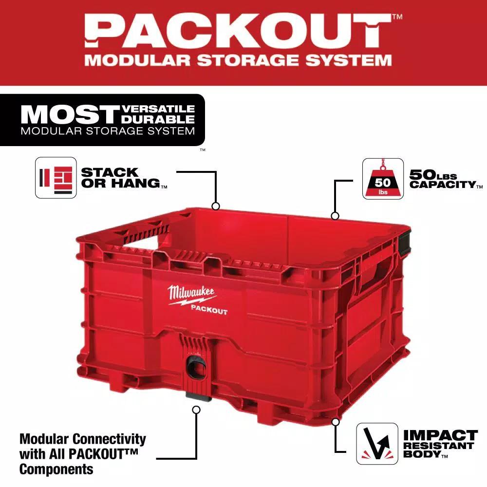 Milwaukee 130-Piece Ratchet and Socket Mechanics Tool Set with PACKOUT Modular Storage