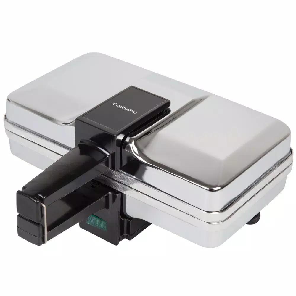 CucinaPro 2-Waffle Stainless Steel Pizzelle Maker, 5-inch Traditional Italian Waffle Iron