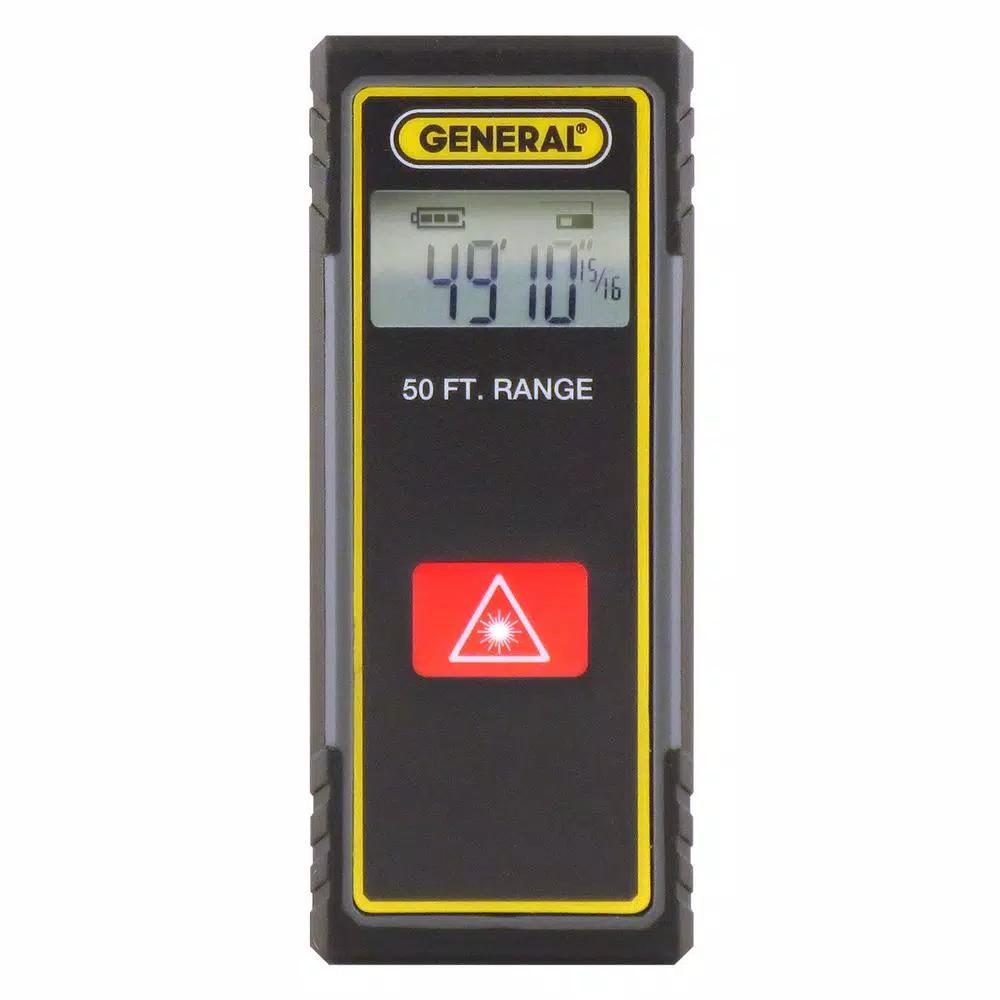 General Tools LDM1 50 ft. Compact Laser Measure, Digital Handheld Measuring Tool