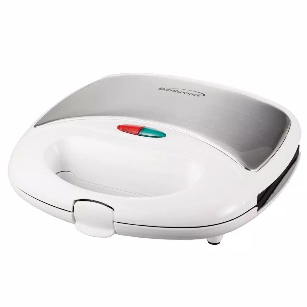 Brentwood Appliances TS-242 750W Dual Nonstick Waffle Maker, White