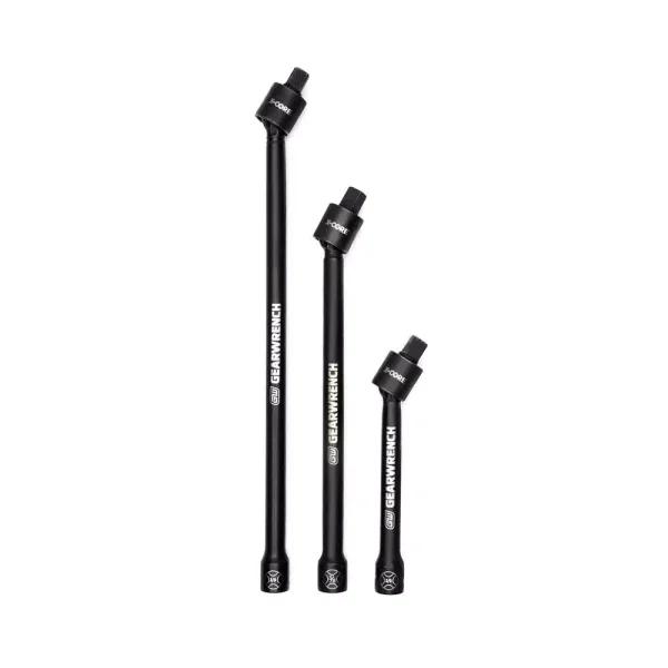 GearWrench 3/8 in. Drive X-Core Pinless Universal Joint Impact Extension Set, 3-Piece