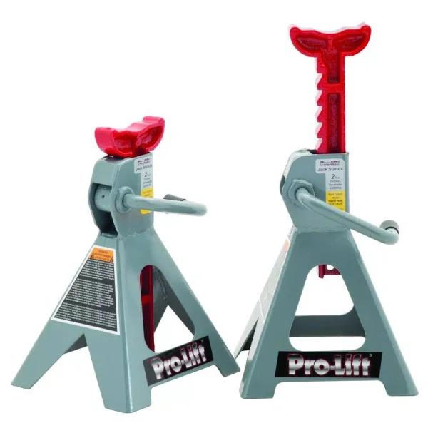 Pro-Lift Pro Lift T-6902 2-Ton Jack Stands with Ductile Cast Iron Ratchet Bar (Pair)
