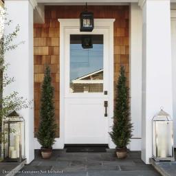 Pure Garden 72 in. Artificial Cedar Topiary with 9 in. Planter Pot thumbnail 4