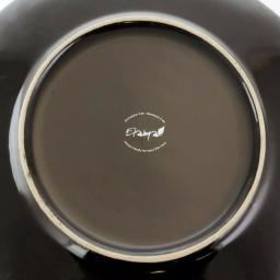 Elama Floral Accents 16-Piece Blue Stoneware Dinnerware Set, Service for 4 thumbnail 2