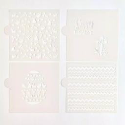 Designer Stencils Happy Easter Variety Cookie Stencil Bundle - 5 Patterns for Decorating thumbnail 1