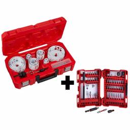 Milwaukee Hole Dozer Bi-Metal Hole Saw & SHOCKWAVE Impact Duty Bit Set, 65-Piece thumbnail 1