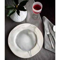 Abigails White Night Frosted Wine Glass Set, 4-Piece Matte Glassware Collection thumbnail 3