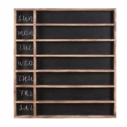 StyleWell 25.2 in. Wood 7-Day Weekly Planner Chalkboard with Grid thumbnail 1