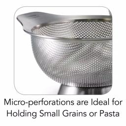 Tramontinas Gourmet 18/8 Stainless Steel Colander Set, 3-Piece thumbnail 4