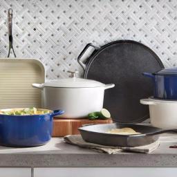 Lodge 14 in. Cast Iron Pizza Baking Pan with Loop Handles thumbnail 4