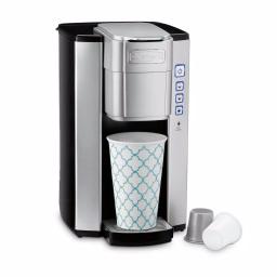 Cuisinart Single Serve Coffee Maker, K-Cup Compatible Brewer with 40 oz. Reservoir, Black and Silver thumbnail 4