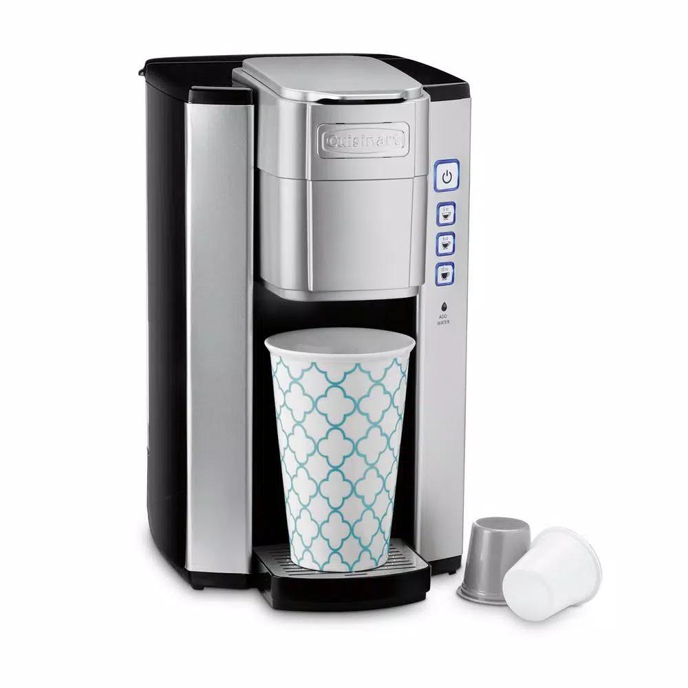 Cuisinart Single Serve Coffee Maker, K-Cup Compatible Brewer with 40 oz. Reservoir, Black and Silver