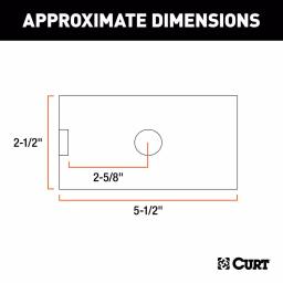 CURT Reducer Sleeve Adapter, 2-1/2" to 2" Receiver Tube Converter thumbnail 5