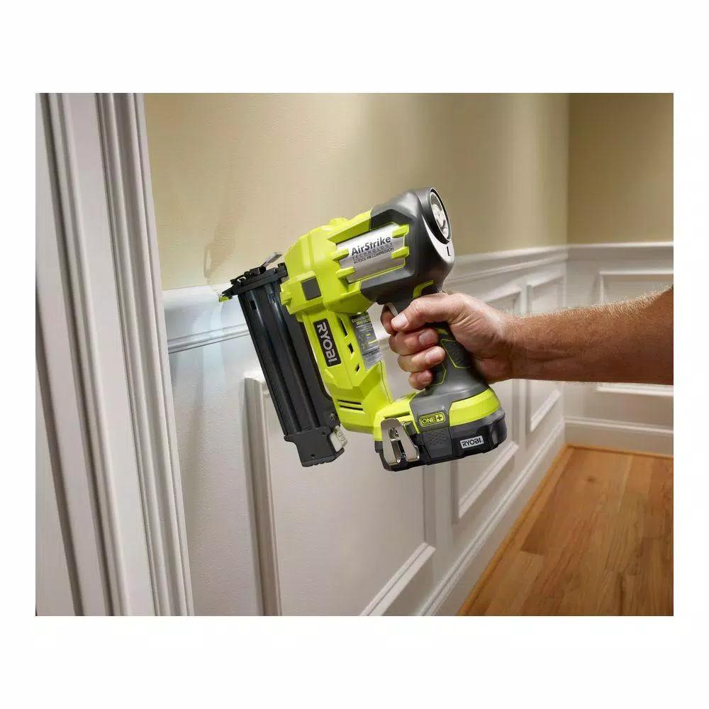 RYOBI 18V ONE+ Cordless 2-Tool Combo Kit with Drill/Driver and 18-Gauge Brad Nailer