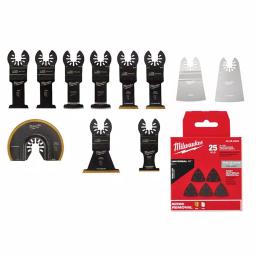 Milwaukee OPEN-LOK Oscillating Multi-Tool Blade & Sandpaper Starter Kit, 36-Piece thumbnail 1