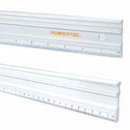 POWERTEC 18 in. Anodized Aluminum Straight Edge Ruler, Dual Metric and SAE Calibrations thumbnail 3