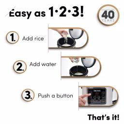 Aroma 20-Cup Digital Rice Cooker, Food Steamer, and Slow Cooker in Silver thumbnail 4