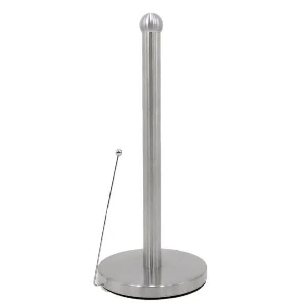 ExcelSteel Stainless Steel Paper Towel Holder with Weighted Base for Countertop