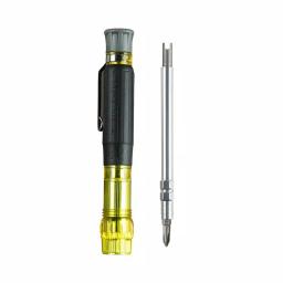 Klein Tools 3-in-1 HVAC Pocket Multibit Screwdriver with Concealable Tips and Schrader Bit thumbnail 10