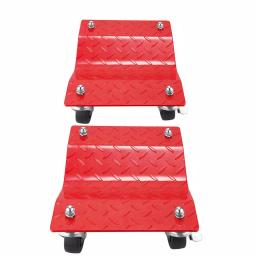 Pentagon Tool Premium Steel Car Tire Dolly 2-Pack, 3000 lb Capacity Wheel Skates thumbnail 2