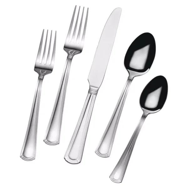 Gourmet Basics by Mikasa Mikasa Gourmet Basics Universal 20-Piece Stainless Steel Flatware Set, Service for 4