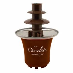 Nostalgia 3-Tier Chocolate Fountain with Auger-Style Flow, 8 oz. Capacity, Brown thumbnail 1