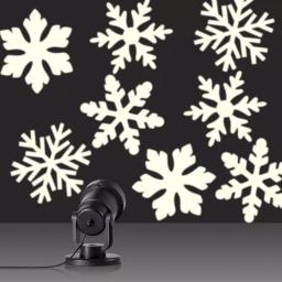 Alpine Corporation Christmas Rotating Snowflake LED Projector, Cool White Lights thumbnail 9