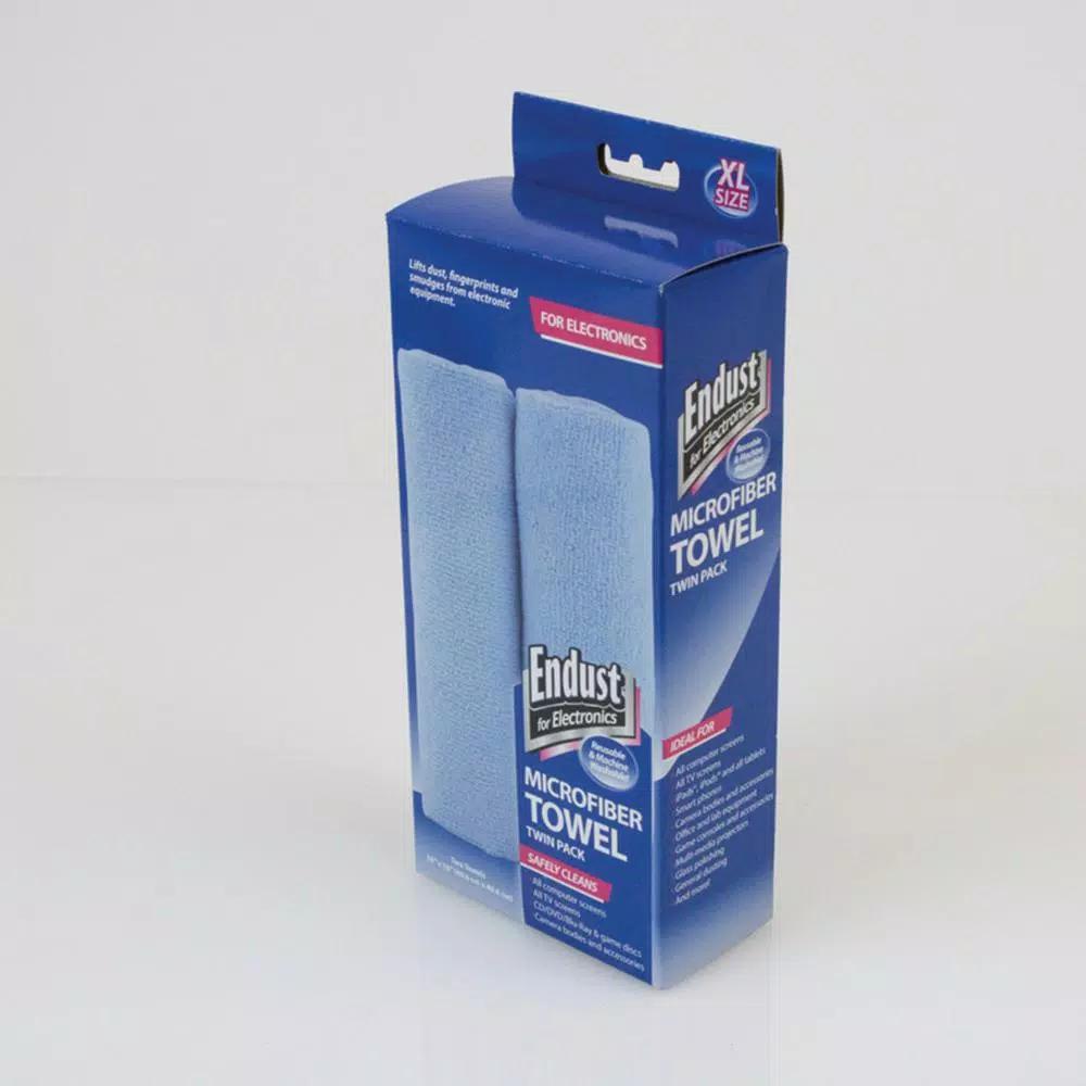 Endust Extra-Large Microfiber Cleaning Cloths, 15 in. x 15 in., Blue (6-Pack)