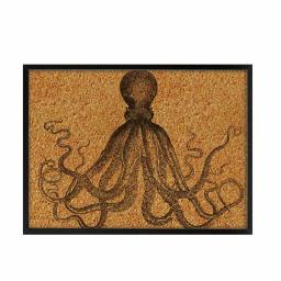 WallPops Black Ink Printed Octopus Cork Memo Board with Black Frame thumbnail 1