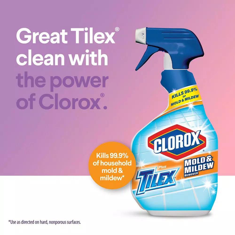 Clorox Plus Tilex Mold and Mildew Remover & Clorox Toilet Bowl Clinging Bleach Gel 2-Pack Bundle