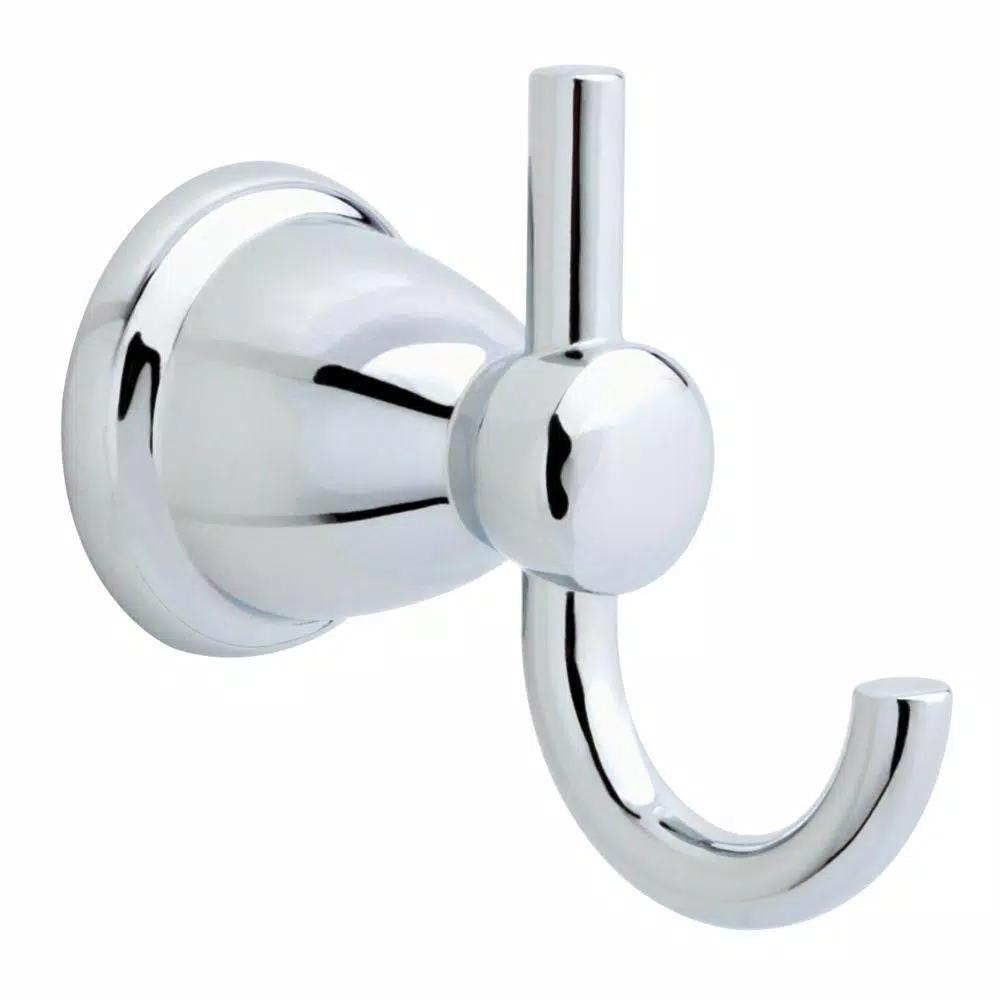 Franklin Brass Kinla Robe Hook, Polished Chrome, 2-Hook Design