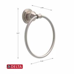 Delta Lochurst Towel Ring in SpotShield Brushed Nickel thumbnail 6