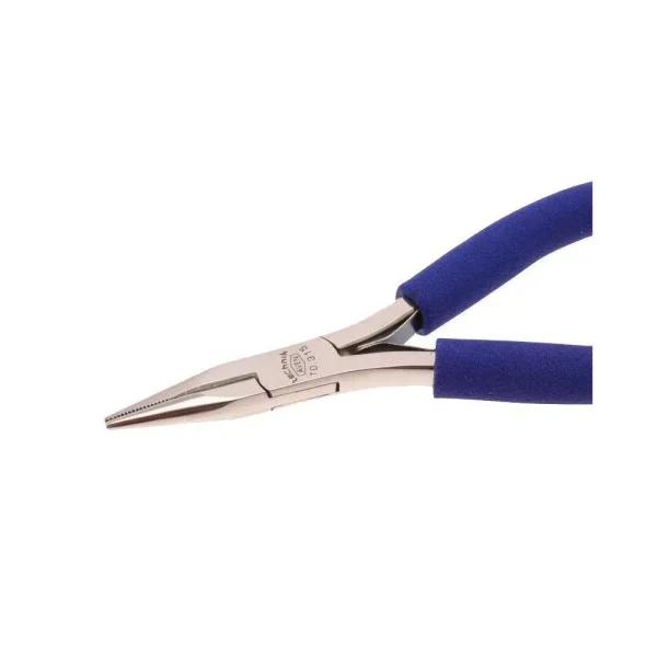 Aven 4.75 in. Long Nose Pliers with Cutter and Serrated Jaws, ESD Safe, Stainless Steel