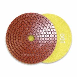 Toolocity JHX 4 in. Metal Bond Diamond Polishing Pad Set with Semi-Rigid Back Holder for Granite and Concrete thumbnail 5