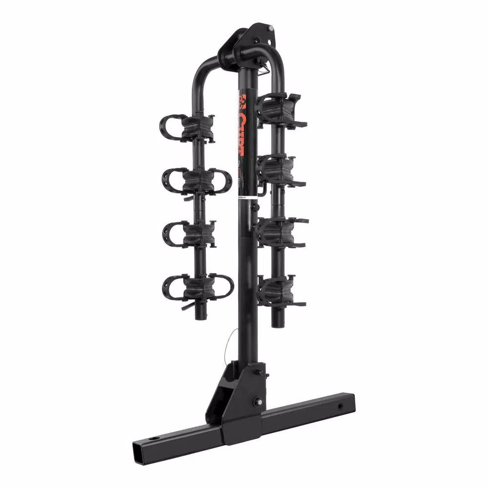 CURT Towable Extendable Hitch-Mounted Bike Rack, 2" Shank, 2,000 lbs. Capacity, 2 or 4 Bikes