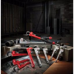 Milwaukee 14 in. and 18 in. Aluminum Pipe Wrench Set (2-Piece) thumbnail 6