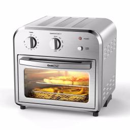 Boyel Living 11 Qt. Silver Stainless Steel Air Fryer with 4 Accessories, 1500W, Temperature & Time Control thumbnail 3