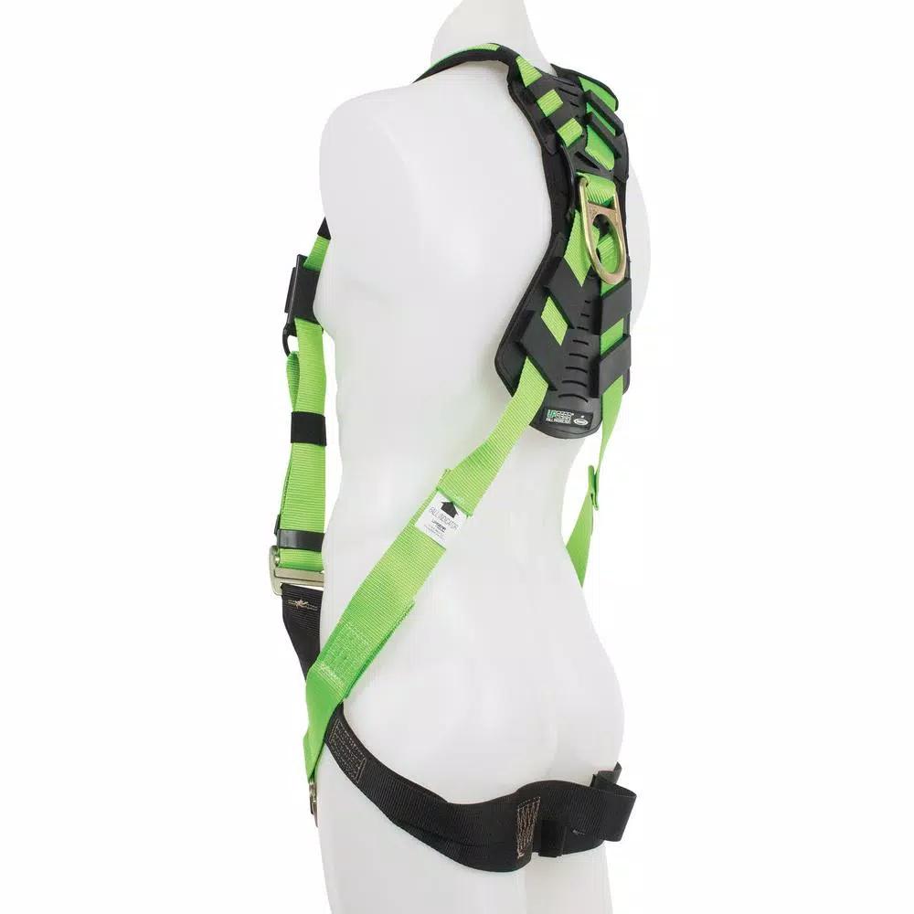 WERNER UpGear H513002 Easy-Wear Safety Harness - Green, One Size